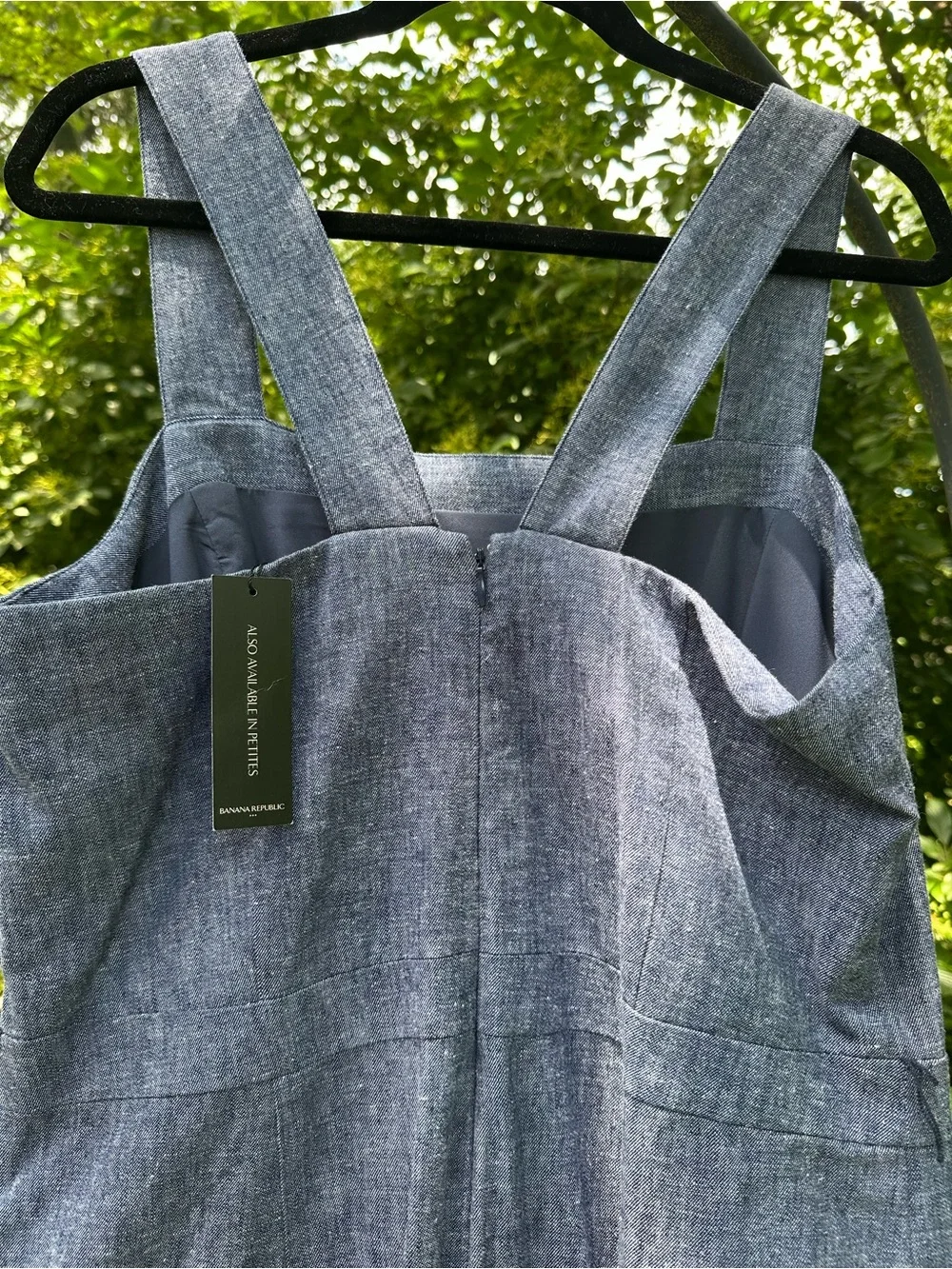 Banana Republic Blue linen Sleeveless Jumpsuit
